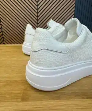 basket cuir blanc
