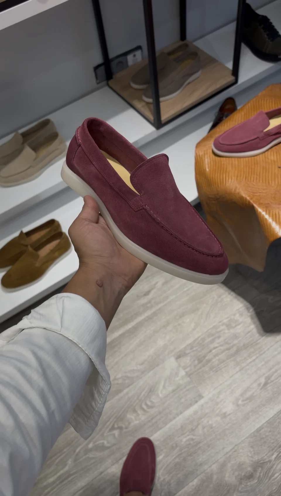 Mocassins GAV 410 en Daim – Mauve
