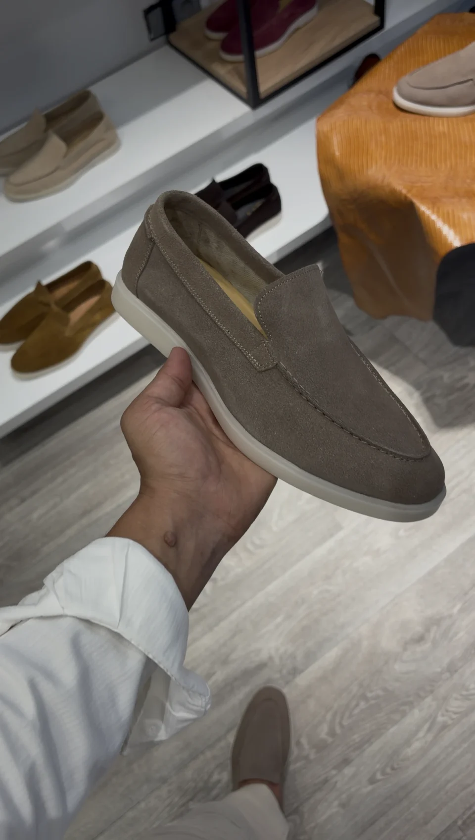 Mocassins GAV 410 en Daim – Gris