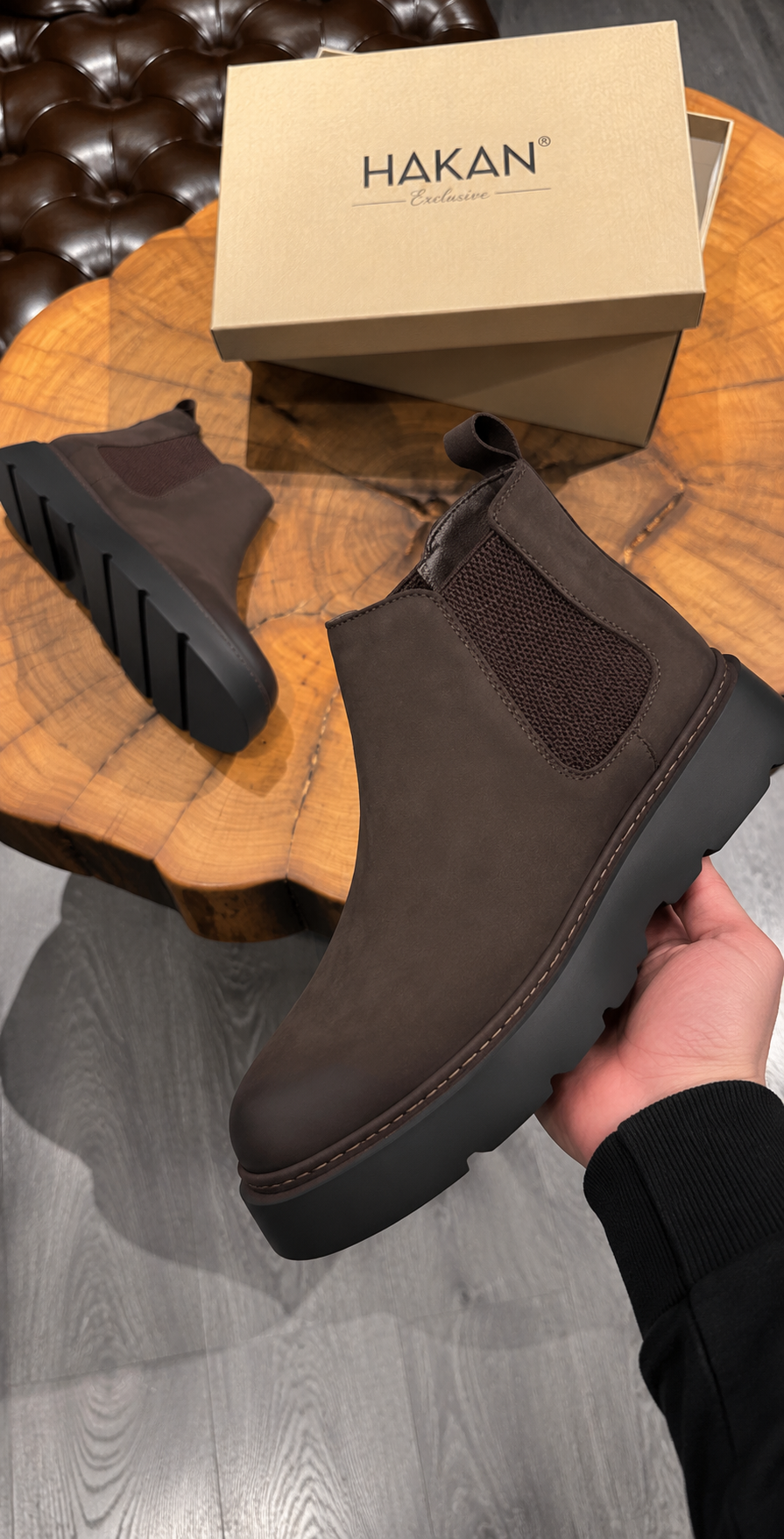 Edge Chelsea Boots Brown